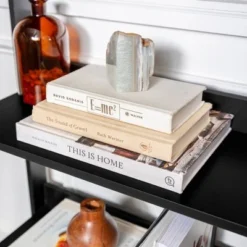 Thatcher Transitional Wood 4 Shelf Ladder Bookshelf - Saracina Home Gray -My Book Perch Sales Store unnamed file 2091