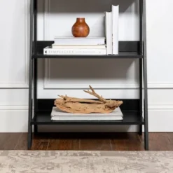 Thatcher Transitional Wood 4 Shelf Ladder Bookshelf - Saracina Home Gray -My Book Perch Sales Store unnamed file 2094