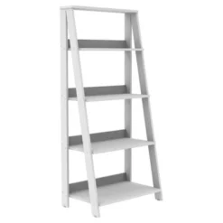 Thatcher Transitional Wood 4 Shelf Ladder Bookshelf - Saracina Home Gray -My Book Perch Sales Store unnamed file 2096