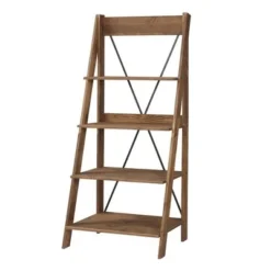 68.25" Boho 4 Tier Solid Wood Ladder Bookshelf Plant Stand - Saracina Home Gray -My Book Perch Sales Store unnamed file 2123