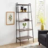 72" Open Storage Ladder Bookshelf - Saracina Home Dark Walnut -My Book Perch Sales Store unnamed file 2139