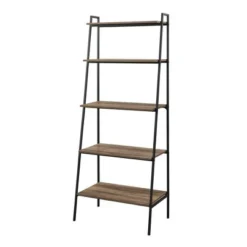 72" Open Storage Ladder Bookshelf - Saracina Home Dark Walnut -My Book Perch Sales Store unnamed file 2146