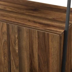 72" Open Shelf and Closed Storage Cabinet Ladder Bookcase - Saracina Home Dark Walnut -My Book Perch Sales Store unnamed file 2174