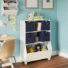 34" Kids' Bookcase with Toy Organizer and 4 Bins - RiverRidge Home Taupe -My Book Perch Sales Store unnamed file 219