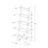 72" Carson Leaning Bookcase White - Threshold™ -My Book Perch Sales Store unnamed file 2191