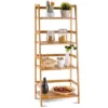 Costway Multifunctional 4 Shelf Bamboo Bookcase Ladder Plant Flower Stand Rack Storage -My Book Perch Sales Store unnamed file 2193