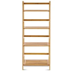 Costway Multifunctional 4 Shelf Bamboo Bookcase Ladder Plant Flower Stand Rack Storage -My Book Perch Sales Store unnamed file 2198