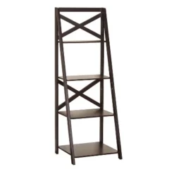 56" 4 Tier Crossback Shelf - Buylateral Charcoal -My Book Perch Sales Store unnamed file 2245