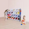 UNiPLAY Toy Organizer With 20 Removable Storage Bins and Block Play Panel, Multi-Size Bin Organizer -My Book Perch Sales Store unnamed file 229