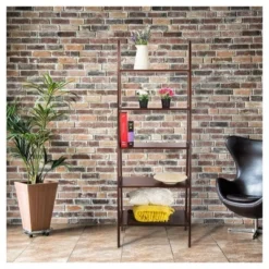 72" Shelf Ladder Bookcase - Flora Home Espresso -My Book Perch Sales Store unnamed file 2318