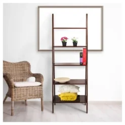 72" Shelf Ladder Bookcase - Flora Home Espresso -My Book Perch Sales Store unnamed file 2319