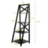 Costway 2 Pcs 4-Tier Ladder Shelf Bookshelf Bookcase Storage Display Leaning Home Office -My Book Perch Sales Store unnamed file 2340