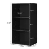 Costway 3 Open Shelf Bookcase Modern Multi-functional Storage Display Cabinet Black -My Book Perch Sales Store unnamed file 235