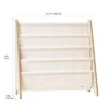 3 Sprouts High Quality Multipurpose Kids and Toddler Playroom or Bedroom Storage Shelf Organizer Bookcase Furniture, White Llama