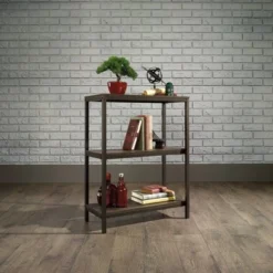 30" North Avenue Bookshelf Smoked Oak Finish - Sauder