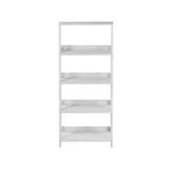 Hastings Home 4-Tier Ladder Bookshelf Freestanding Wooden Bookcase, White -My Book Perch Sales Store unnamed file 2405
