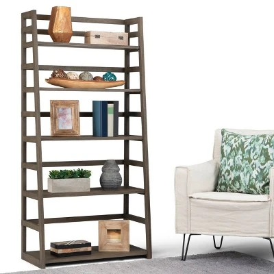 63"x30" Normandy Ladder Shelf Bookcase Farmhouse - Wyndenhall Black 3 63"x30" Normandy Ladder Shelf Bookcase Farmhouse - Wyndenhall Black
