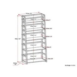 63"x30" Normandy Ladder Shelf Bookcase Farmhouse - Wyndenhall Black 25 63"x30" Normandy Ladder Shelf Bookcase Farmhouse - Wyndenhall Black -My Book Perch Sales Store unnamed file 2414