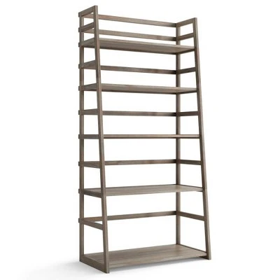 63"x30" Normandy Ladder Shelf Bookcase Farmhouse - Wyndenhall Black 13 63"x30" Normandy Ladder Shelf Bookcase Farmhouse - Wyndenhall Black - Image 11