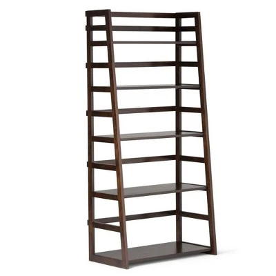 63"x30" Normandy Ladder Shelf Bookcase Farmhouse - Wyndenhall Black 14 63"x30" Normandy Ladder Shelf Bookcase Farmhouse - Wyndenhall Black - Image 12