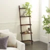 Olivia & May 70" Farmhouse Wooden Ladder Shelf Brown - Olivia & May