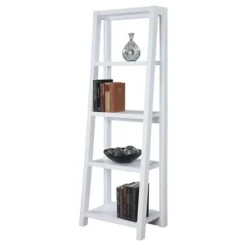 63.25" Newport Lilly Bookcase White - Breighton Home