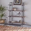 55.75" Oswald Industrial 4-Tier Shelf Dark Brown - Christopher Knight Home -My Book Perch Sales Store unnamed file 2459