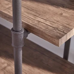 55.75" Oswald Industrial 4-Tier Shelf Dark Brown - Christopher Knight Home -My Book Perch Sales Store unnamed file 2461