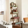 70" Wood 4 Shelf Leaning Shelf Book Shelf Brown - Olivia & May -My Book Perch Sales Store unnamed file 2479