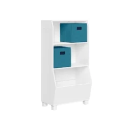 23" Kids' Bookcase with Toy Organizer and 2 Bins - RiverRidge Home Pink -My Book Perch Sales Store unnamed file 249