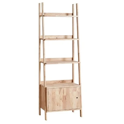 70.75" 3-Tier Stepladder Shelves Storage Cabinet - Ore International Espresso 5 70.75" 3-Tier Stepladder Shelves Storage Cabinet - Ore International Espresso - Image 3