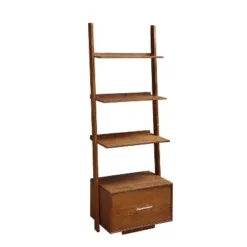 Breighton Home American Heritage Ladder Bookcase with File Drawer - Johar Furniture Black -My Book Perch Sales Store unnamed file 2521