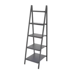 Wood Ladder Bookshelf - Olivia & May Gray -My Book Perch Sales Store unnamed file 2551