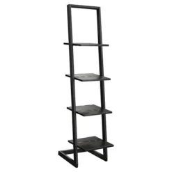 56" Designs2Go 4 Tier Ladder Bookshelf - Breighton Home Faux Birch/black -My Book Perch Sales Store unnamed file 2571