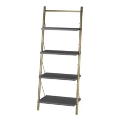 64.13" Nova 4 Shelf Ladder Bookcase Gray - CosmoLiving by Cosmopolitan -My Book Perch Sales Store unnamed file 2644