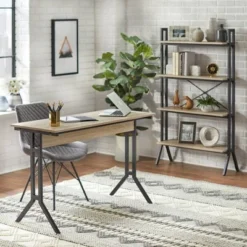 Connection 4-Tier Bookshelf - Buylateral Walnut