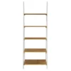 72.25" Medford Ladder Bookshelf Distressed White - OSP Home Furnishings -My Book Perch Sales Store unnamed file 2674