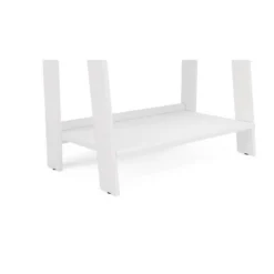 53.14" Lisbon 4 Shelf Bookshelf White - Chique