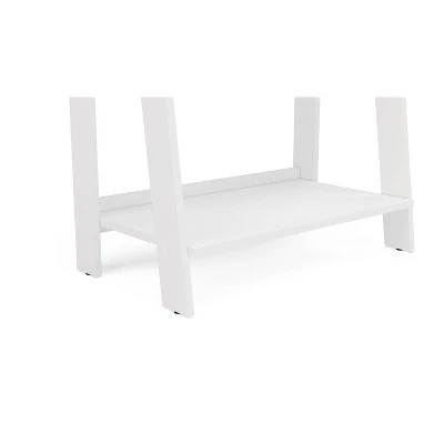 53.14" Lisbon 4 Shelf Bookshelf White - Chique 2 53.14" Lisbon 4 Shelf Bookshelf White - Chique
