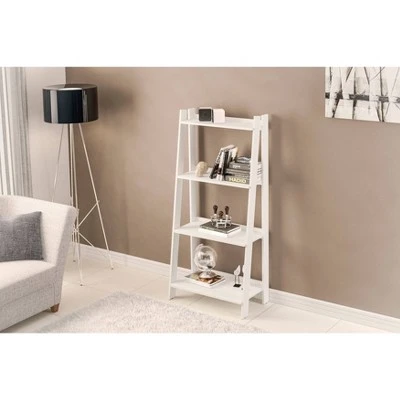 53.14" Lisbon 4 Shelf Bookshelf White - Chique 4 53.14" Lisbon 4 Shelf Bookshelf White - Chique - Image 3