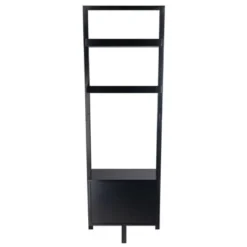 69.36" Bellamy Leaning Shelf with Storage Black - Winsome -My Book Perch Sales Store unnamed file 2703