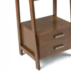 72"x24" Hawkins Solid Wood Ladder Shelf with Storage - Wyndenhall Distressed Gray -My Book Perch Sales Store unnamed file 2712