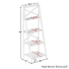 Lavish Home 4-Tier Ladder Bookshelf with X-Back Frame – Freestanding Bookcase, White -My Book Perch Sales Store unnamed file 2726