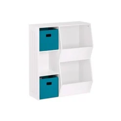 3pc Kids' Floor Cabinet with 2 Bins Set - RiverRidge Home White/hot Pink -My Book Perch Sales Store unnamed file 273
