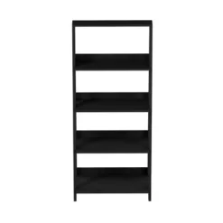 Lavish Home 4-Tier Ladder Bookshelf Freestanding Wooden Bookcase, Black -My Book Perch Sales Store unnamed file 2746