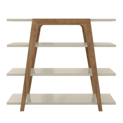 Gowanus Ladder Bookcase - Manhattan Comfort Off White 5 Gowanus Ladder Bookcase - Manhattan Comfort Off White - Image 3