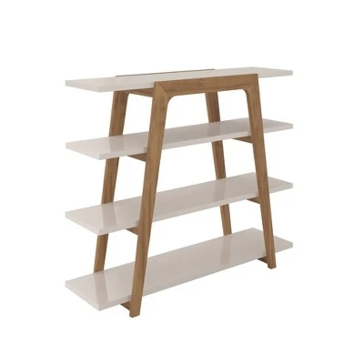 Gowanus Ladder Bookcase - Manhattan Comfort Off White 7 Gowanus Ladder Bookcase - Manhattan Comfort Off White - Image 5