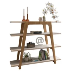 Gowanus Ladder Bookcase - Manhattan Comfort Off White 18 Gowanus Ladder Bookcase - Manhattan Comfort Off White -My Book Perch Sales Store unnamed file 2765