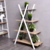 Costway 4-Tier Bookshelf Storage Display Shelves Bookcase Ladder X-Shape -My Book Perch Sales Store unnamed file 2787