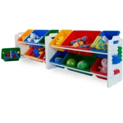 UNiPLAY Toy Organizer With 12 Removable Storage Bins and Block Play Panel, Multi-Size Bin Organizer -My Book Perch Sales Store unnamed file 279